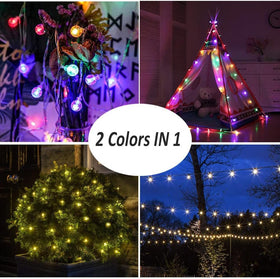 Mocalido 40ft glow runs along an outdoor fence, perfect for gatherings