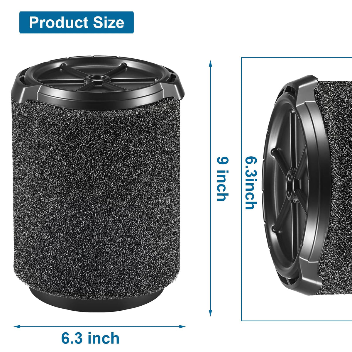Tool‑free installation of the VF7000 filter locks into place.