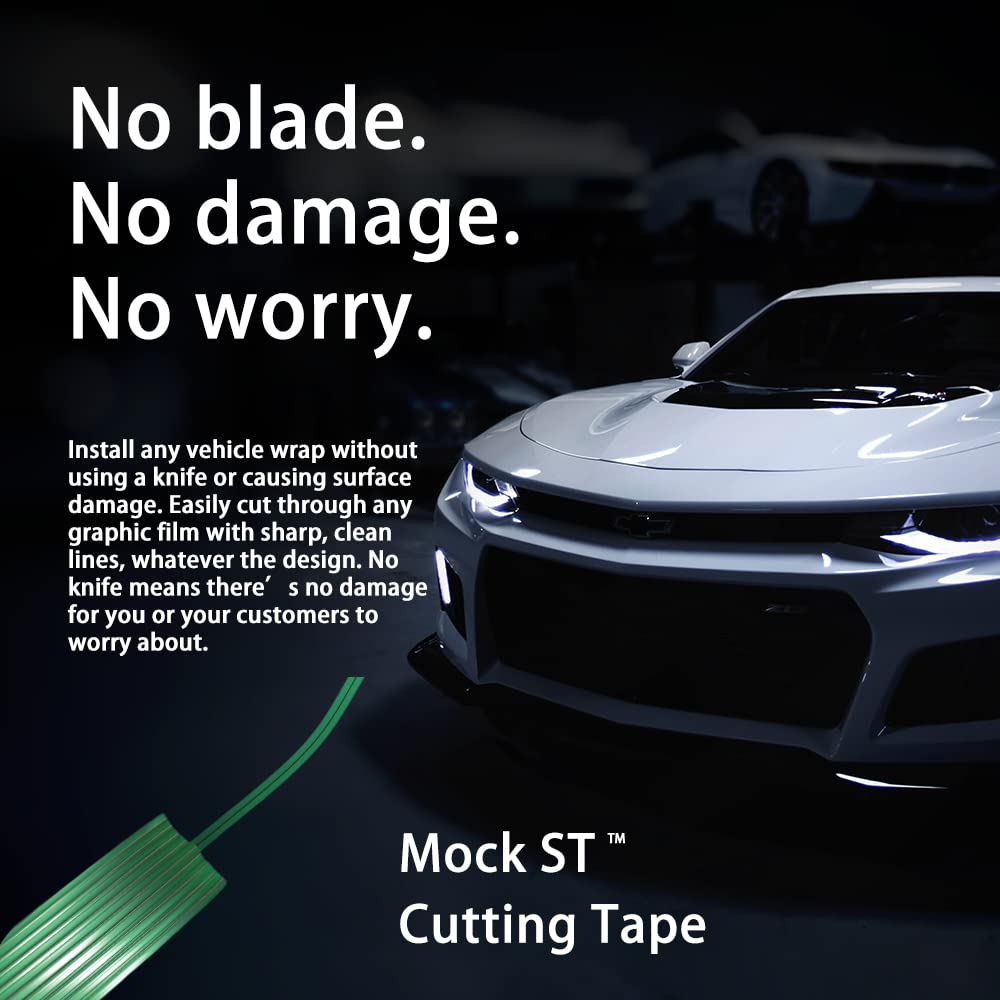 MOCK ST Design Line applied to car body for directional patterns without damage.