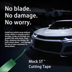 MOCK ST Design Line applied to car body for directional patterns without damage.