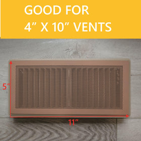 MODERN WAVE easy-clean mesh and magnets provide long-lasting vent protection.