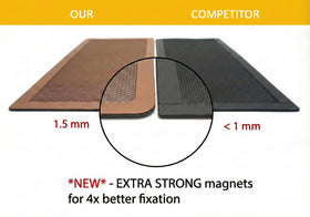 MODERN WAVE strong magnetic vent cover for 4x10 floor registers, easy to install.