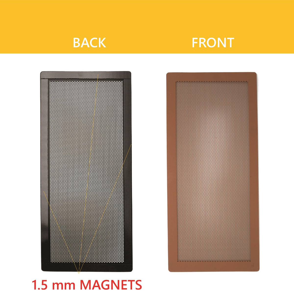 MODERN WAVE universal-fit vent cover for 6x10 registers, versatile home use.
