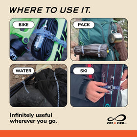 MODL Infinity Tool 2.0 8-inch strap extended for compact wear
