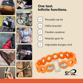 MODL Infinity Tool 2.0 demonstrates 70 lbs pull strength when wrapped.