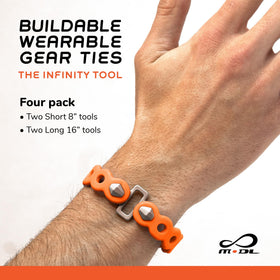 Close-up of MODL Infinity Tool 2.0 StudLinks securing items.