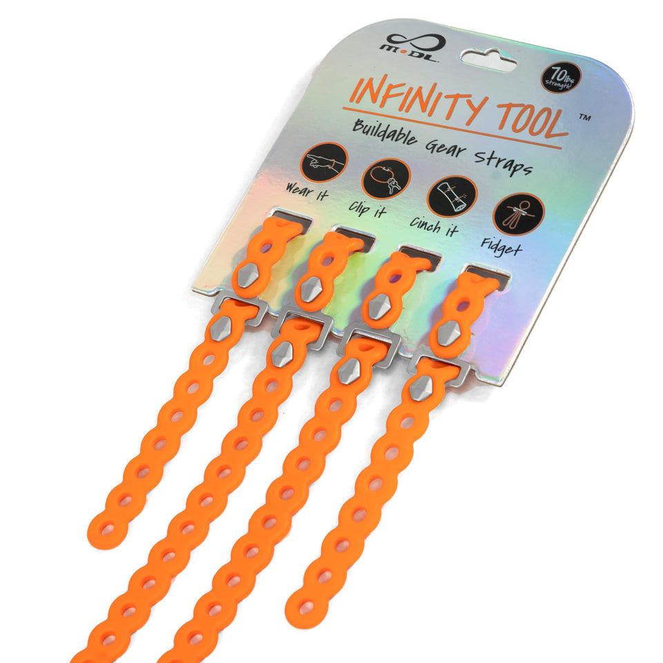 MODL Infinity Tool 2.0 wearable strap enabling on-the-go gear adjustments.