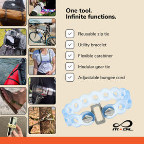 MODL Infinity Tool strap 16in glacier for extended wrap options.