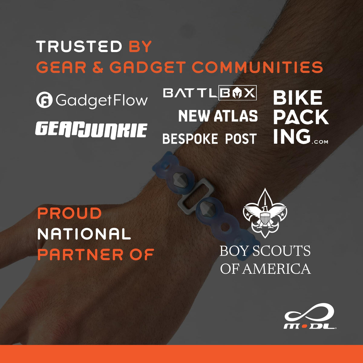 MODL Infinity Tool wearable multi-tool provides hands-free readiness.