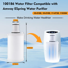 Modoo 100186 filter installed in an eSpring unit, easy replacement