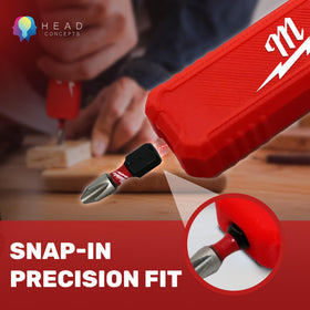 MODOUT works with 1/4-inch hex bits for versatility on site