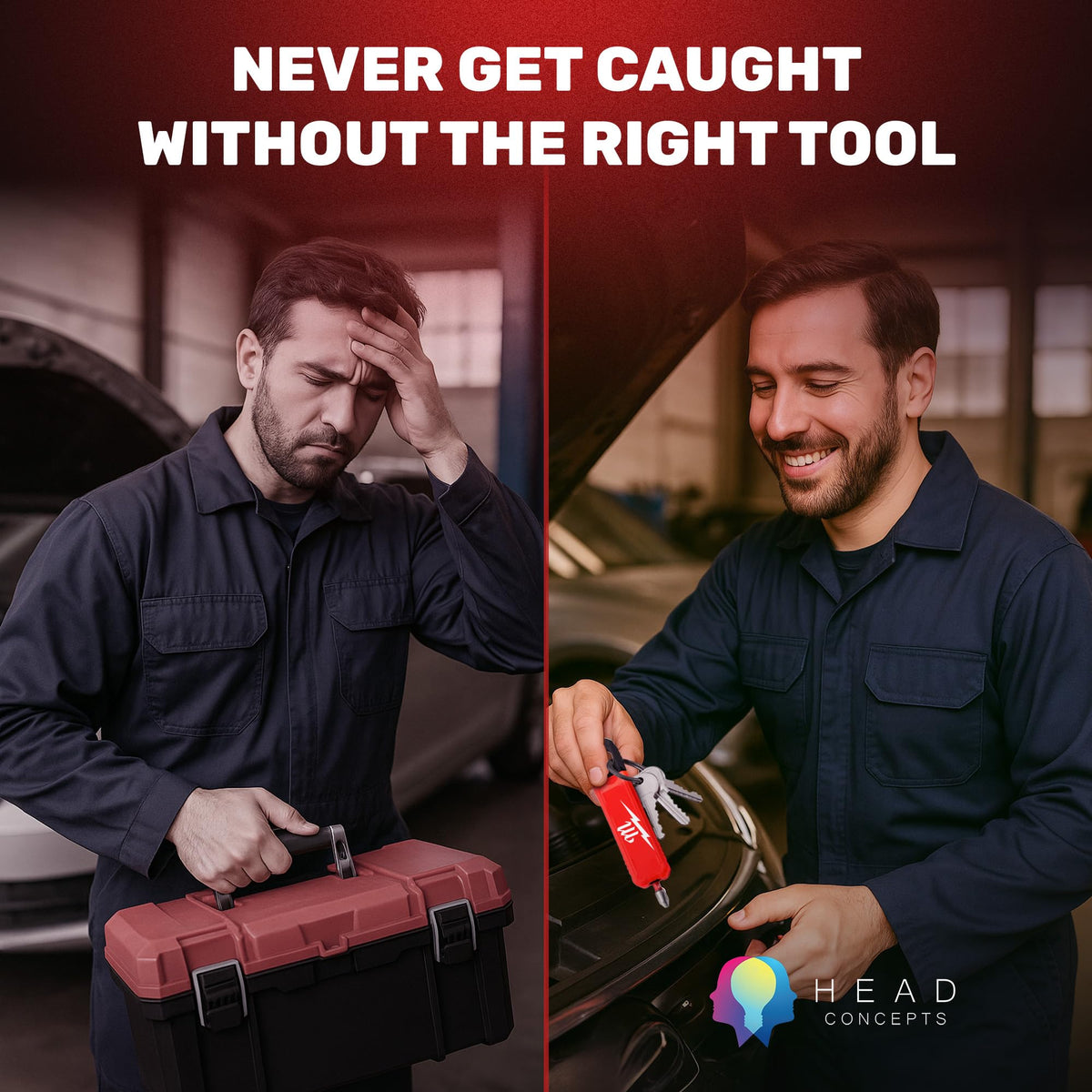 MODOUT magnetic bit holder secures bits during rugged work