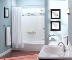 Moen grab bar supports up to 250 pounds for daily safety