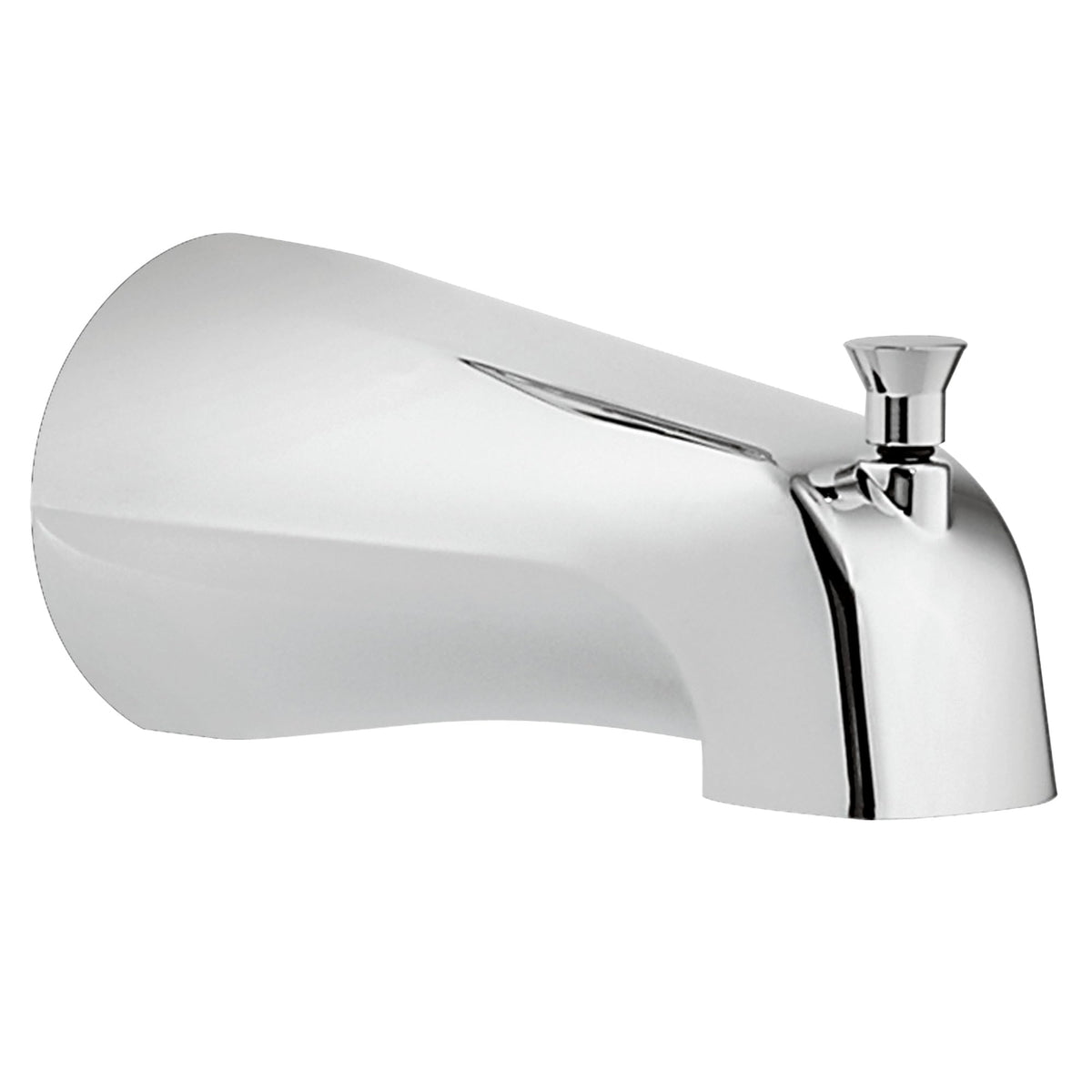 Moen 3801 chrome diverter tub spout with lift-rod for easy tub-to-shower switching