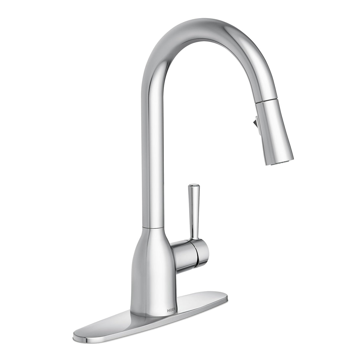 Moen Adler chrome finish faucet shown for durable daily use.