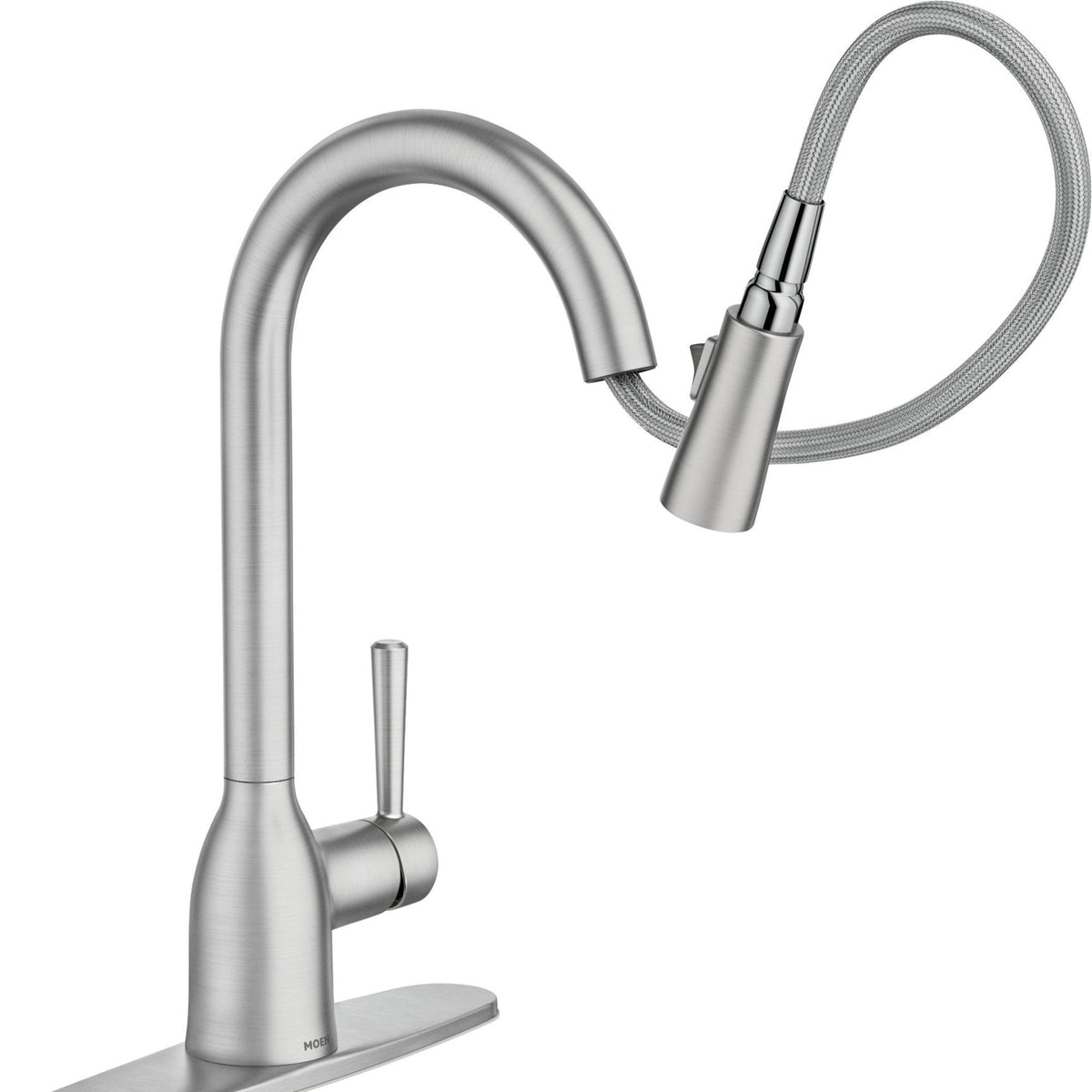 Moen Adler reflex docking for smooth spray head retraction.