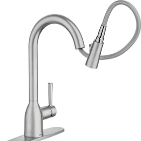 Moen Adler reflex docking for smooth spray head retraction.