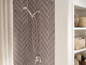 Moen Attune downpour spray setting for spa-like showers.