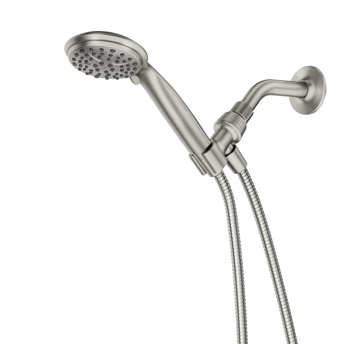 Moen Attune full spray pattern shown for broad coverage.