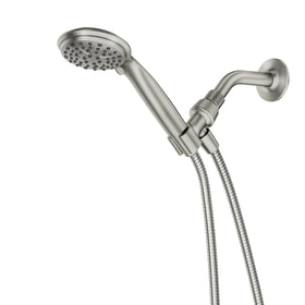 Moen Attune full spray pattern shown for broad coverage.