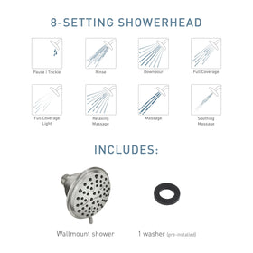 Moen Attune rotating dial for easy spray pattern selection.