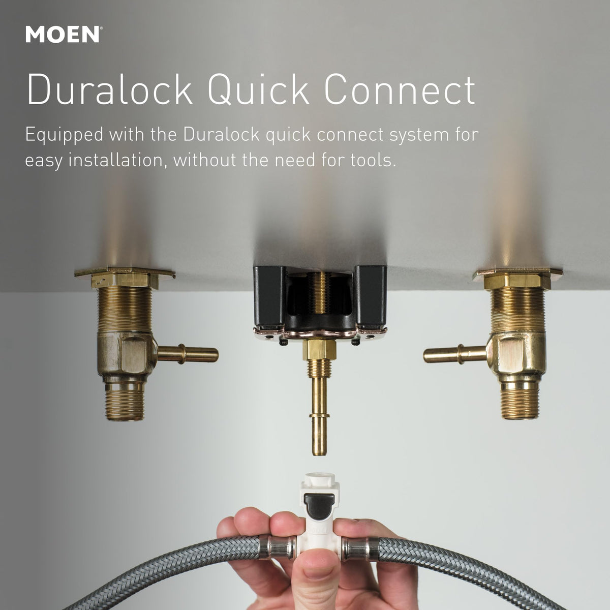 Moen Brantford 8 to 16 inch spread supports flexible, wide set installations.