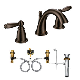 Moen Brantford lever handles offering precise control and ergonomic grip