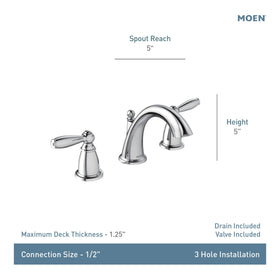 Moen Brantford includes valve for easier, complete installation.