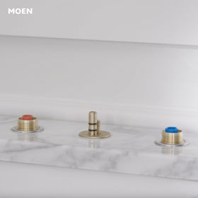 Brass construction close-up highlights long-lasting reliability.