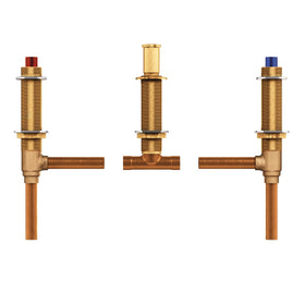 Moen brass two-handle roman tub valve with durable finish for long-lasting performance