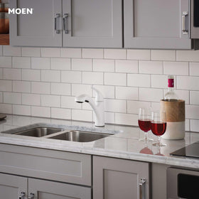 Duralock quick-connect simplifies faucet installation.