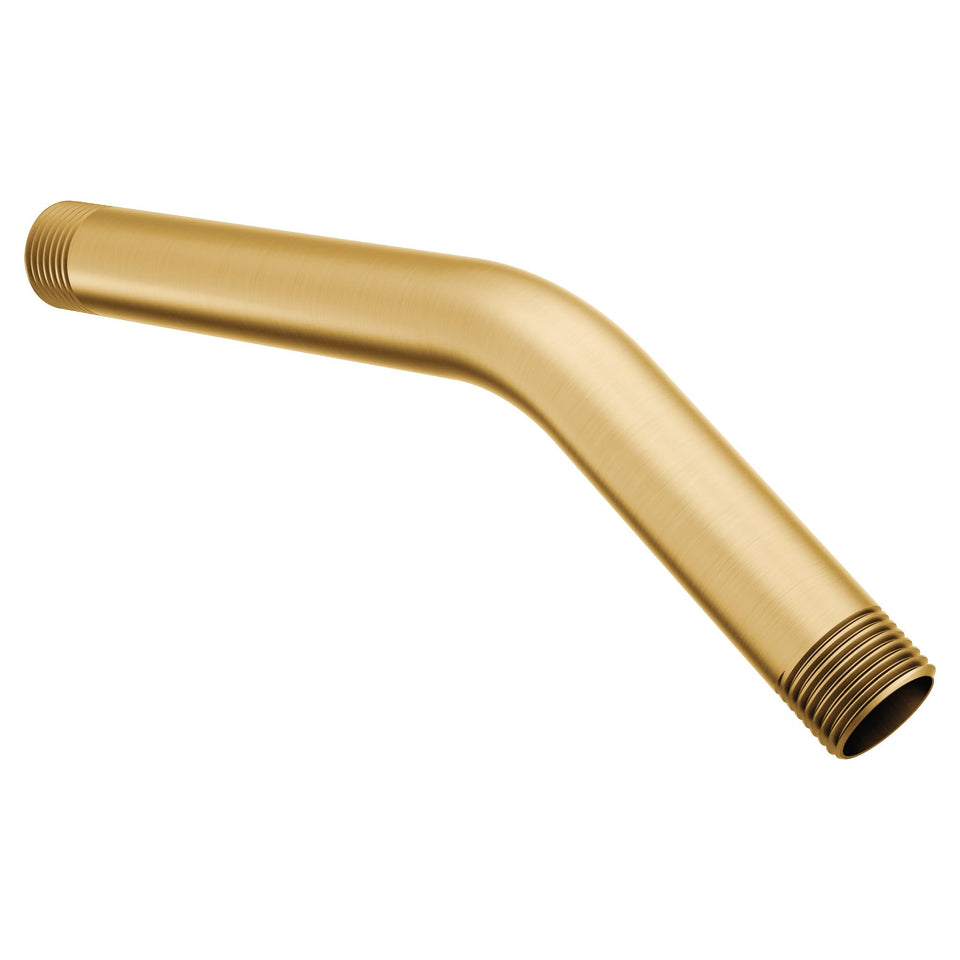 Moen Brushed Gold 8-inch shower arm for stylish bathroom upgrade