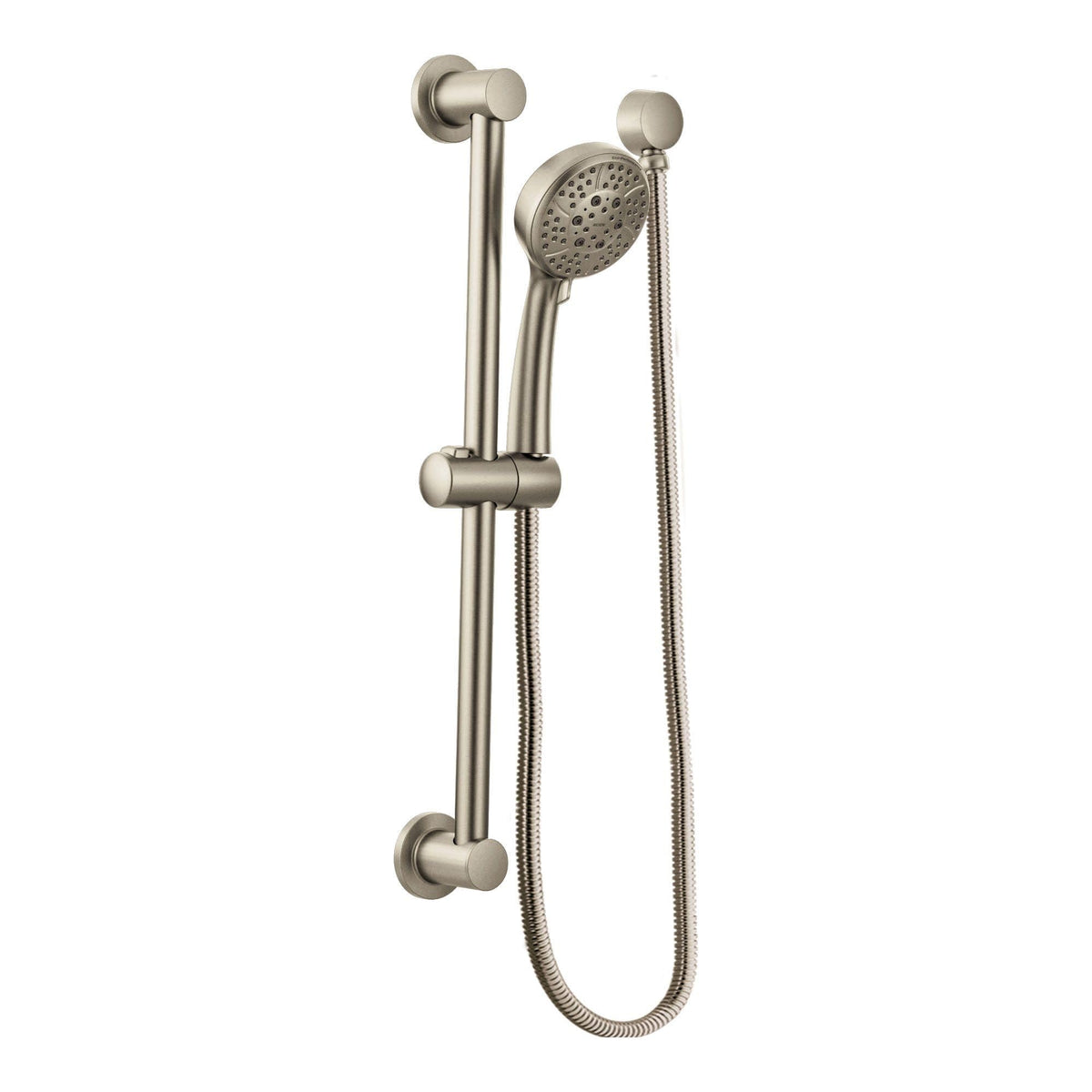 Moen brushed nickel finish with Spot Resist minimizes water spots