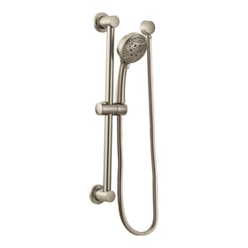 Moen brushed nickel finish with Spot Resist minimizes water spots