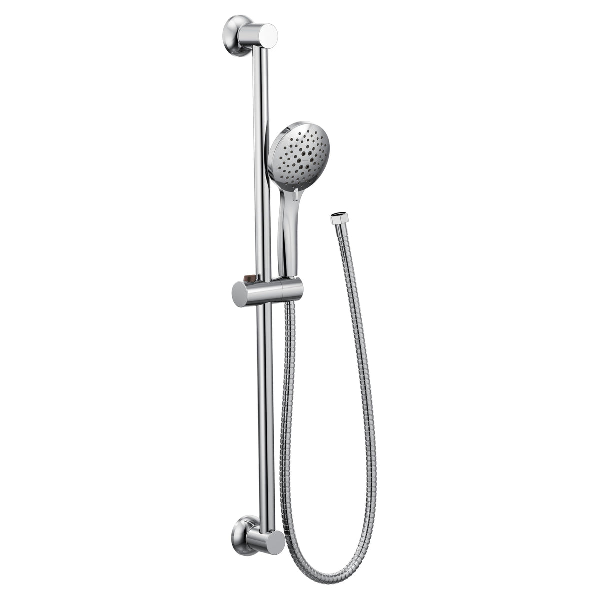 Moen chrome 30-inch slide bar adjusts height for all users