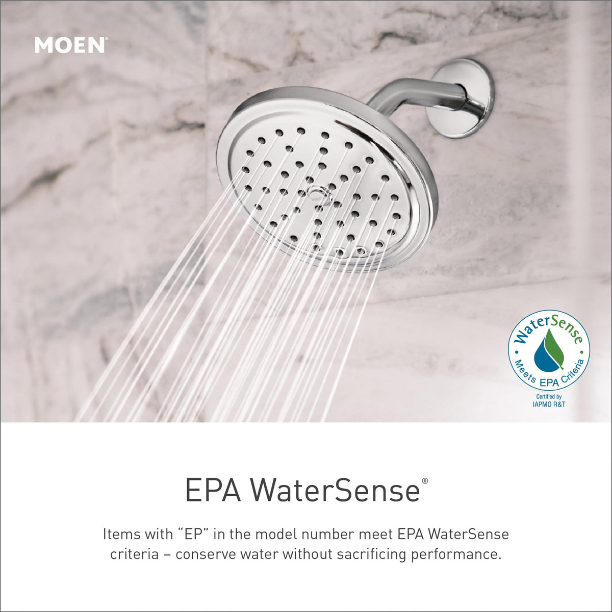 Moen chrome easy-install on wall for quick bathroom upgrade