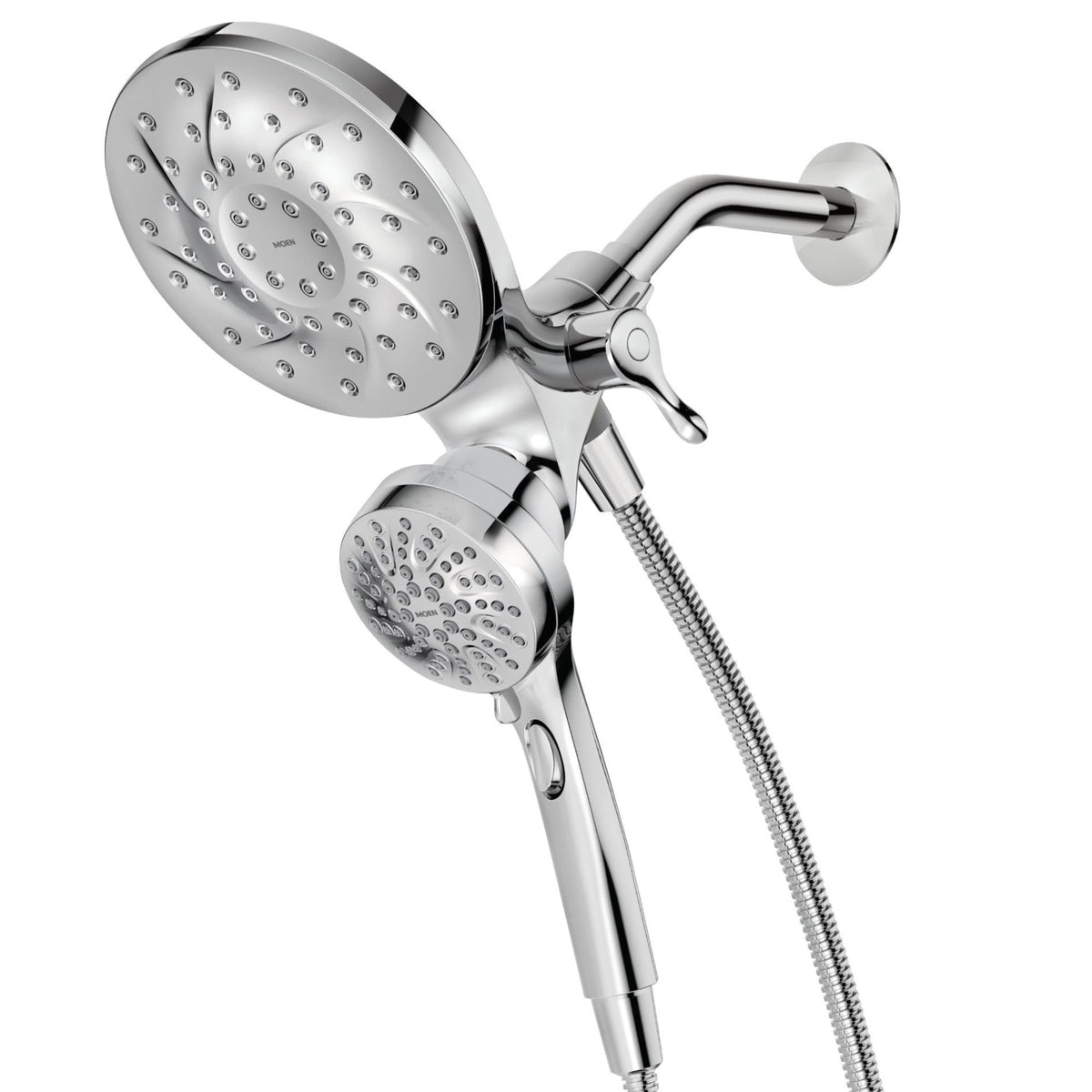 Moen Engage Chrome Magnetix front view highlighting a sleek shower upgrade