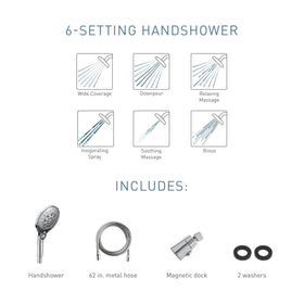 Moen Engage Magnetix flexible metal hose enabling easy reach and rinsing.