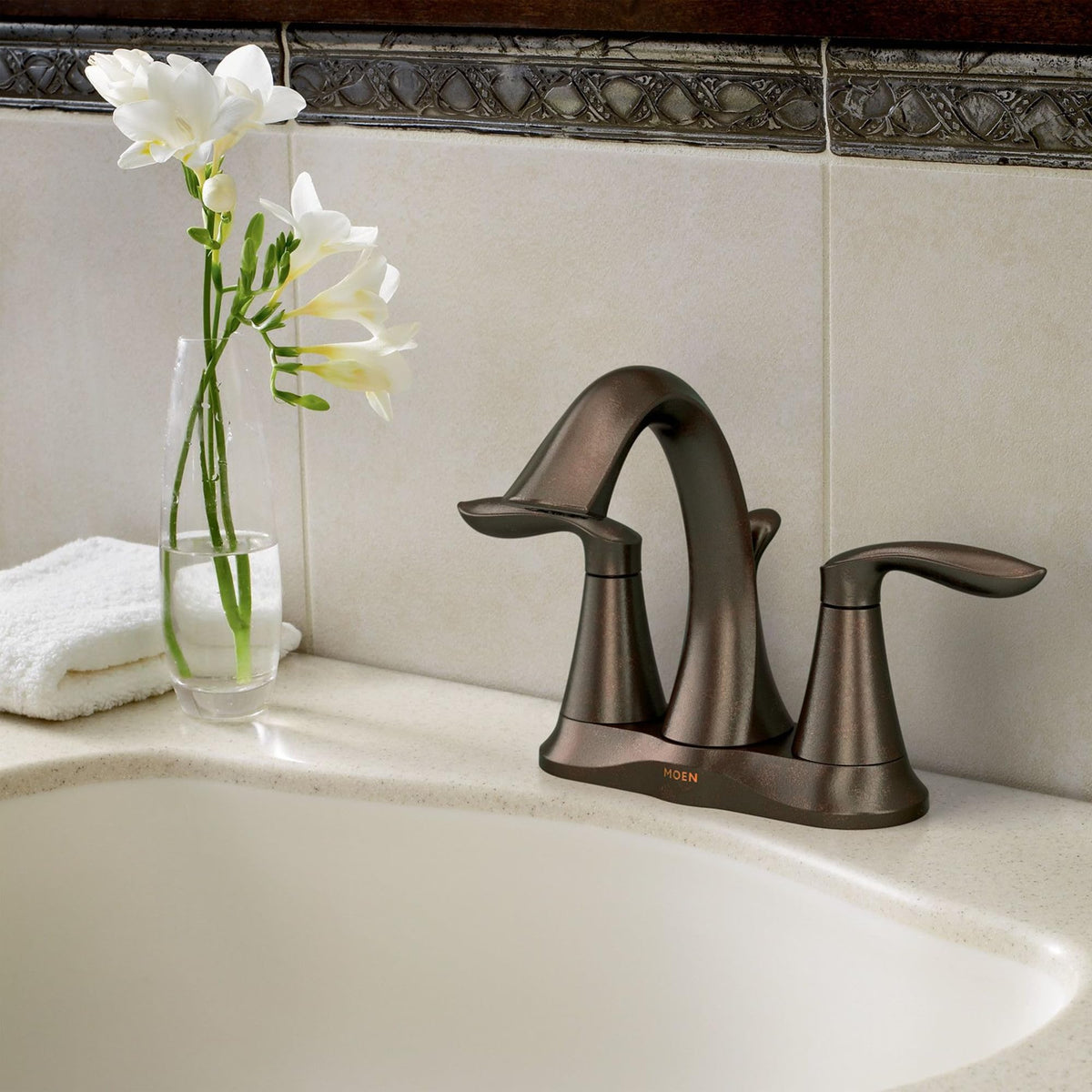 Moen Eva drain assembly included for quick sink setup