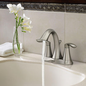 Three-hole centerset installation with Moen Eva faucet