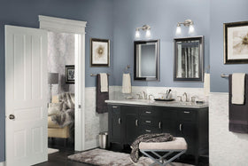 Moen Eva towel ring closeup in brushed nickel finish highlighting texture.