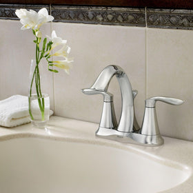 Moen Eva chrome faucet is ADA compliant for accessible use.