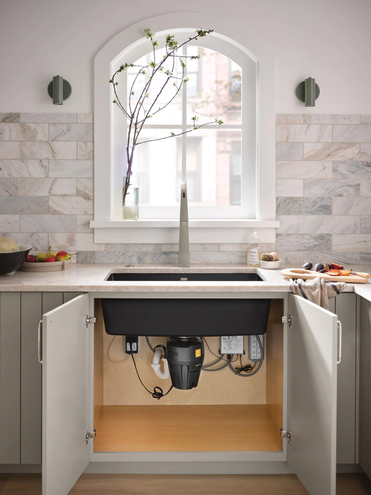 Moen EX75C SoundShield reduces noise during meal prep and cleanup.