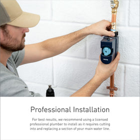 Moen Flo automatic shutoff feature helps prevent water damage by cutting supply when needed.
