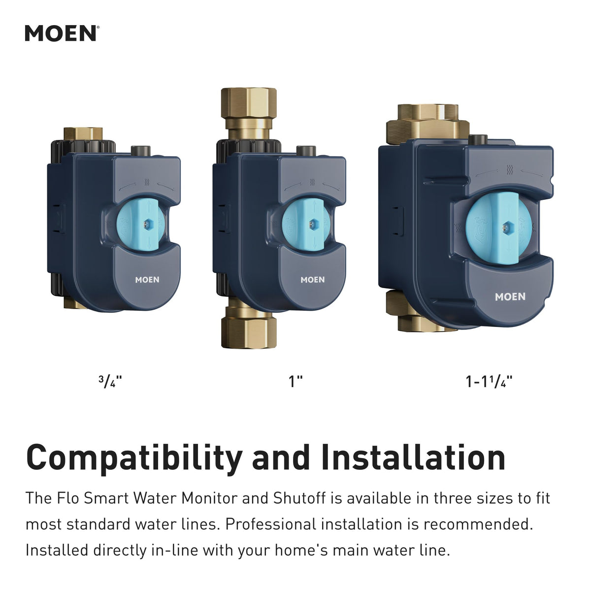 Moen Flo leak detection sensor alerts you to minor leaks before they worsen.