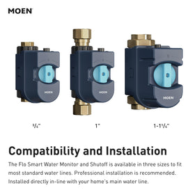 Moen Flo leak detection sensor alerts you to minor leaks before they worsen.