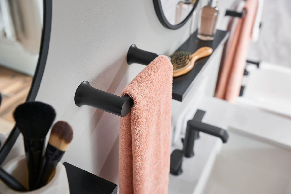 Moen Genta LX ADA-compliant towel bar supports accessible use