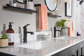 Moen Genta LX durable towel bar backed by a lifetime warranty