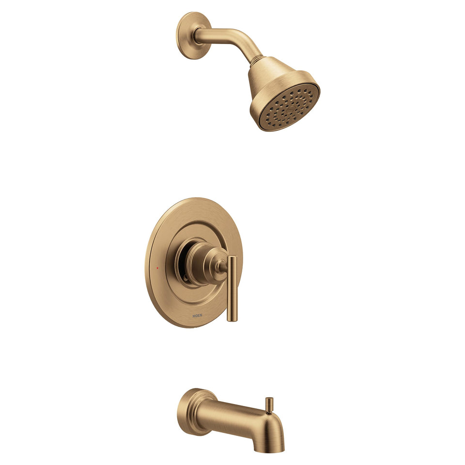 Moen Gibson bronzed gold showerhead for luxury styling and durable performance