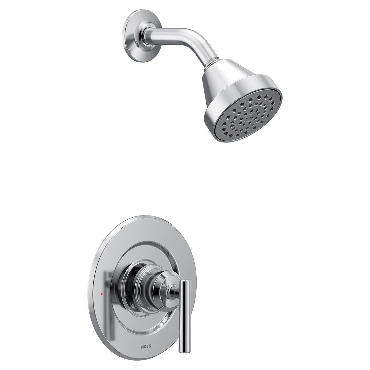 Moen Gibson chrome tubular spout and handles echo exposed-piping style